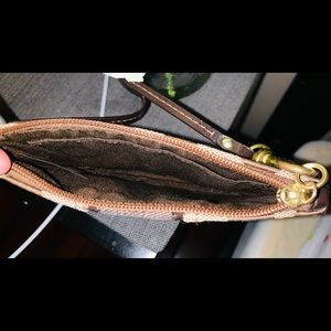 Brown Coach Wristlet